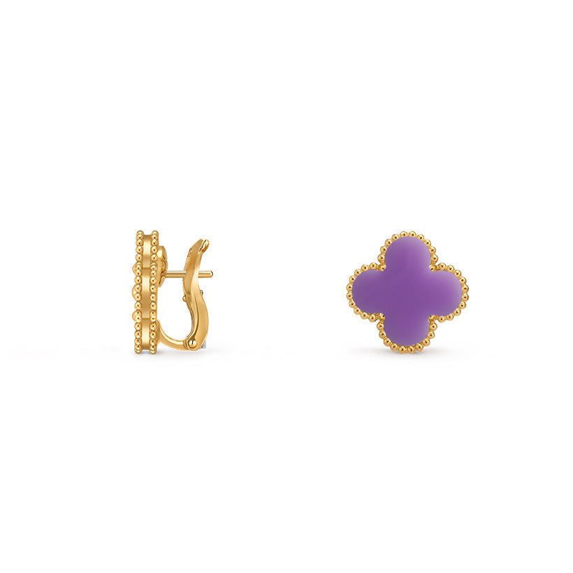 [NOBLE AURA]CLOVER 15MM MOP EARRINGS COLLECTION