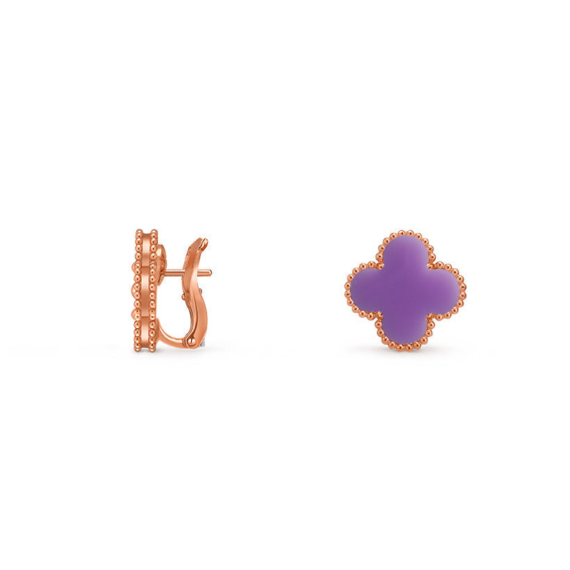 [NOBLE AURA]CLOVER 15MM MOP EARRINGS COLLECTION