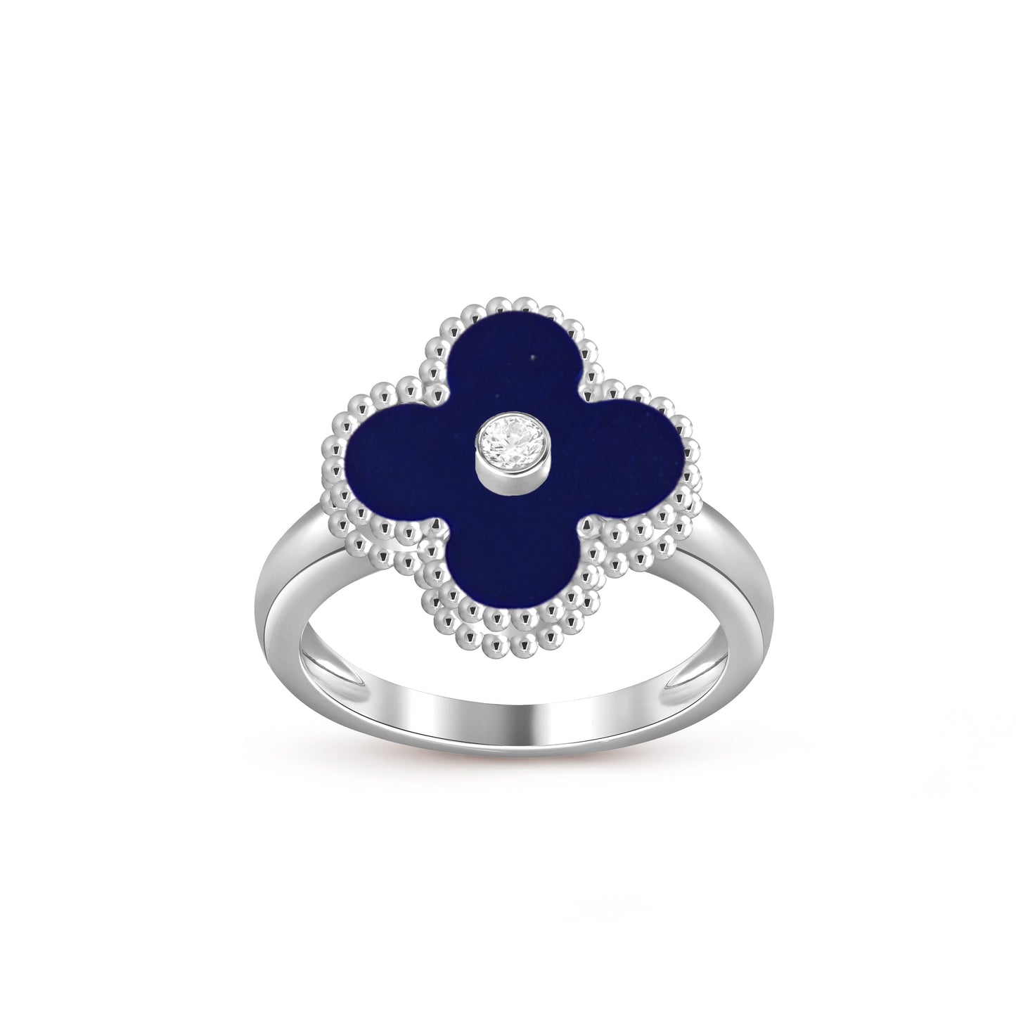 [NOBLE AURA]CLOVER SILVER DIOMND RING COLLECTION