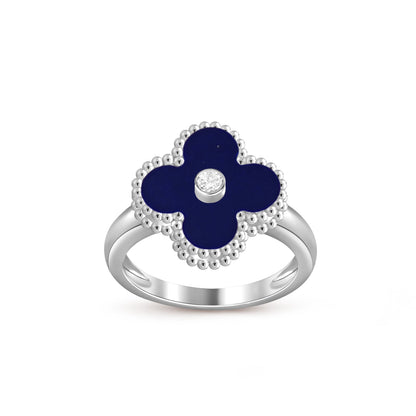 [NOBLE AURA]CLOVER SILVER DIOMND RING COLLECTION