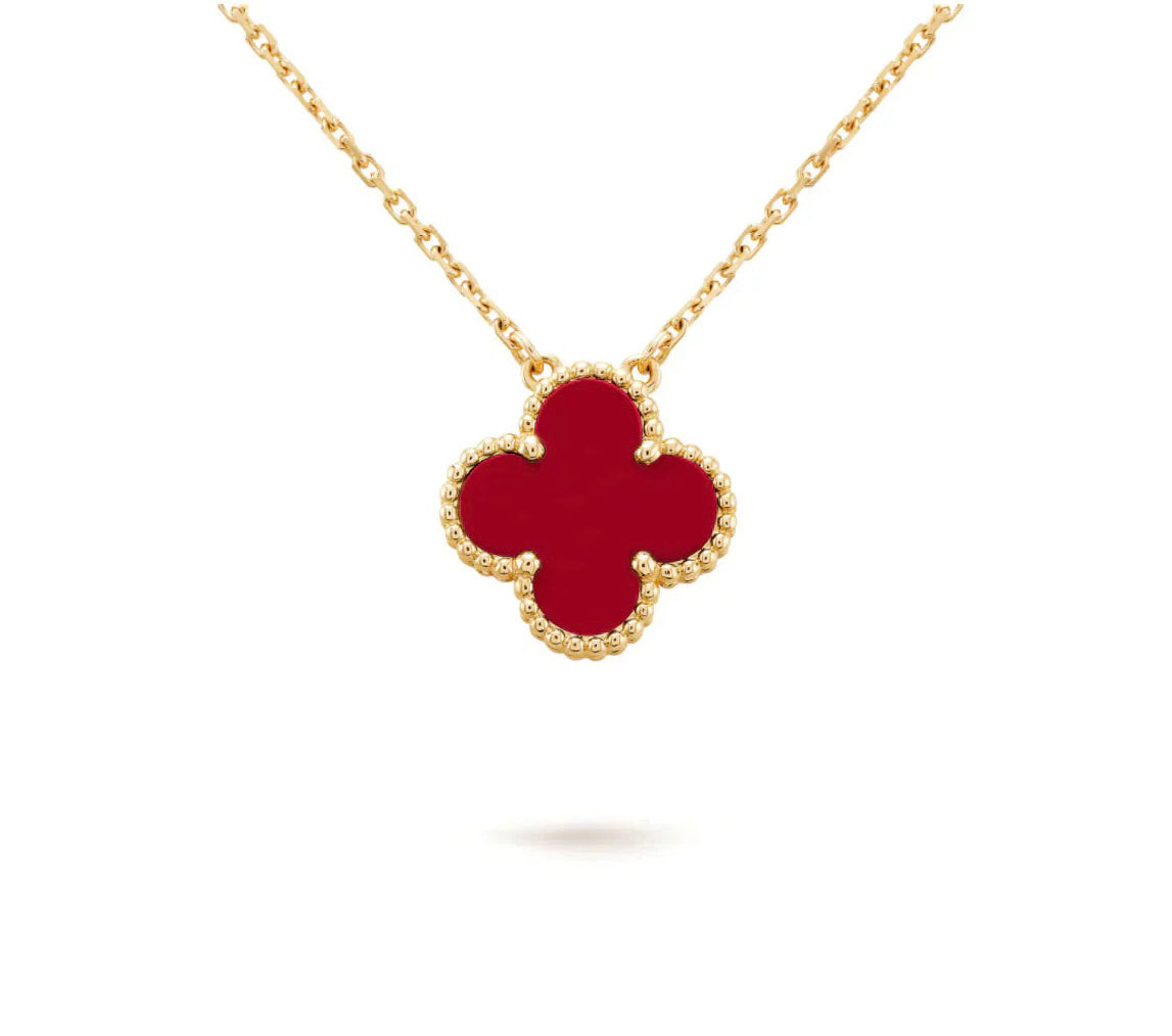 [NOBLE AURA]CLOVER 15MM SINGLE FLOWER NECKLACE COLLECTION