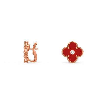 [NOBLE AURA]CLOVER 15MM MOP DIAMOND EARRINGS COLLECTION