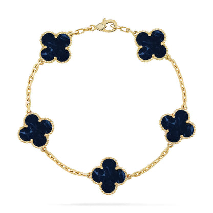 [NOBLE AURA]CLOVER 5 MOTIF PIETERSITE BRACELET COLLECTION