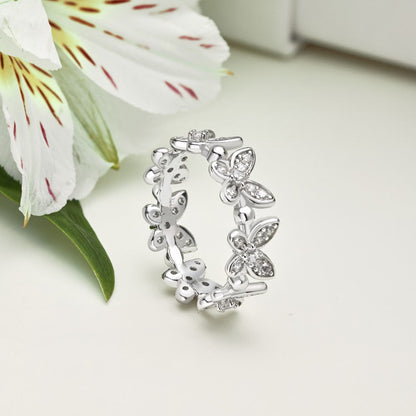 Butterfly Silver Ring Collection