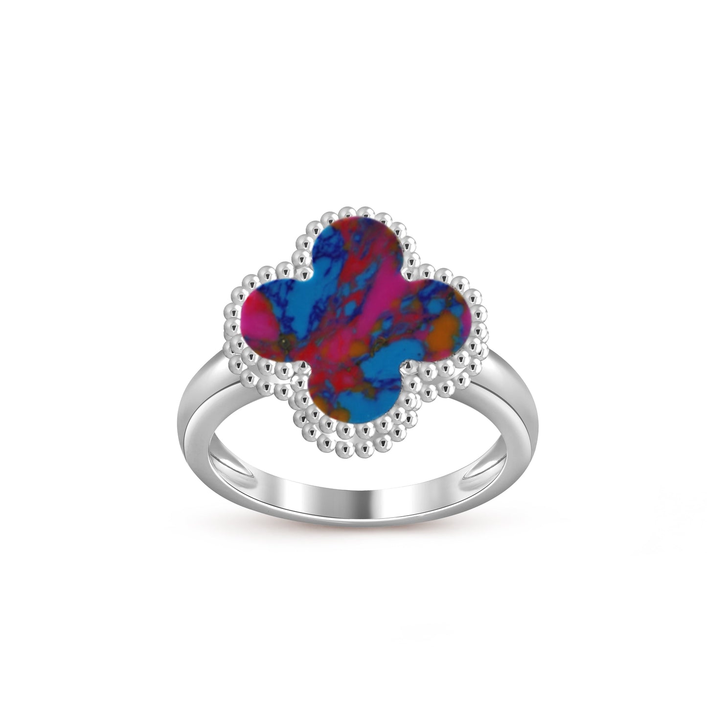 [NOBLE AURA]CLOVER SILVER RING COLLECTION