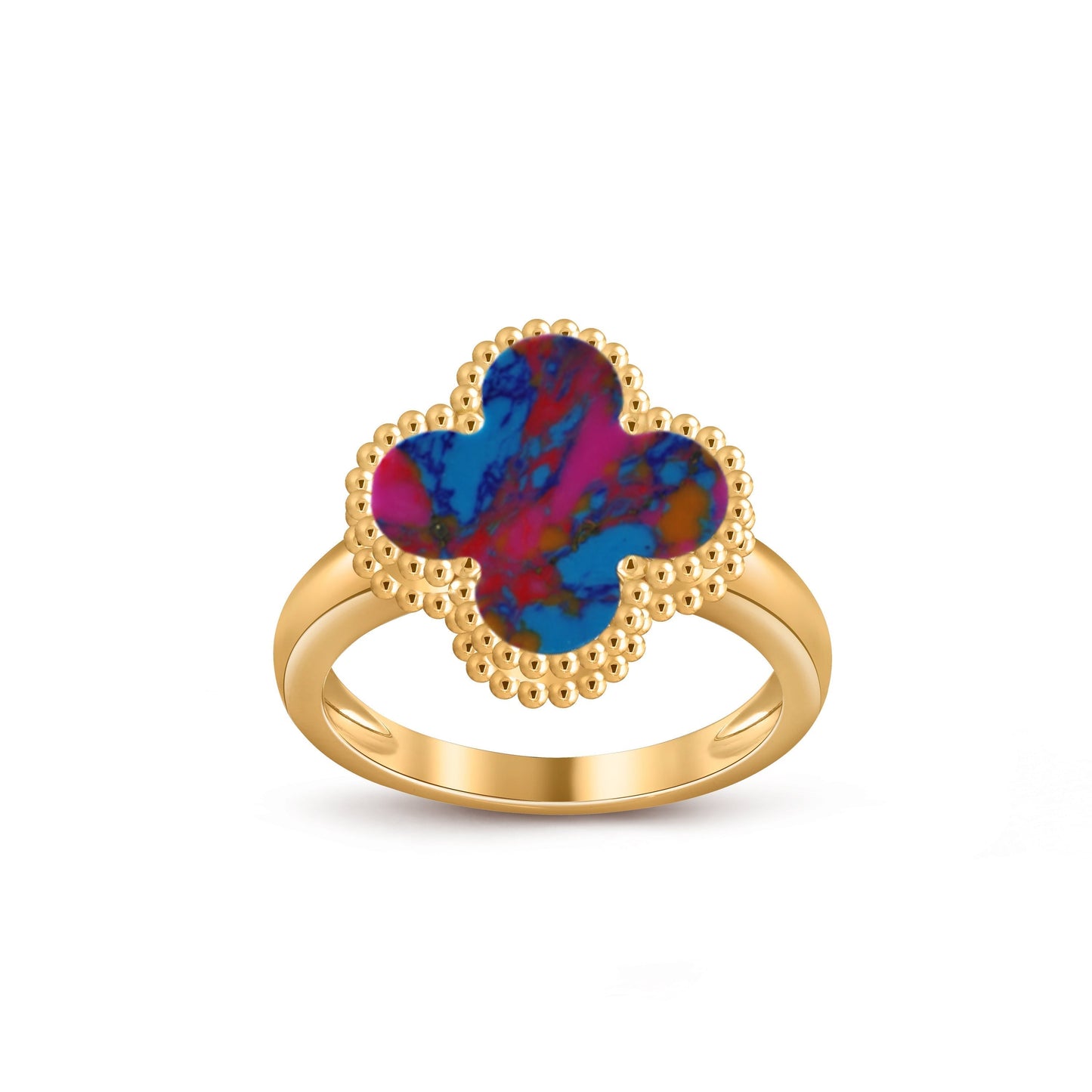 [NOBLE AURA]CLOVER RING GOLD COLLECTION