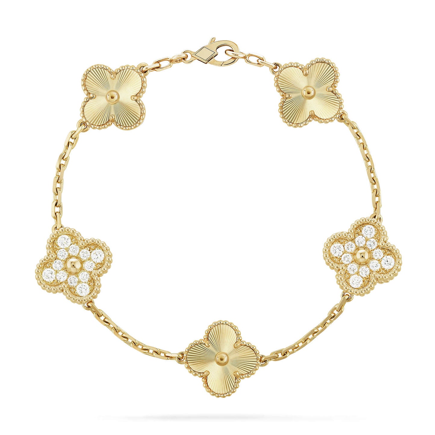 [NOBLE AURA] CLOVER 5 MOTIF LASER BRACELET COLLECTION