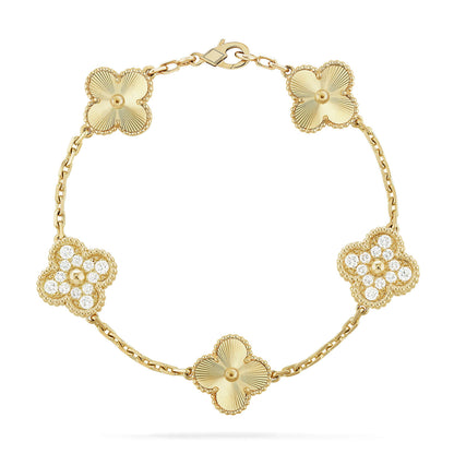 [NOBLE AURA] CLOVER 5 MOTIF LASER BRACELET COLLECTION