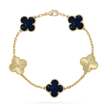[NOBLE AURA]CLOVER 5 MOTIF PIETERSITE BRACELET COLLECTION