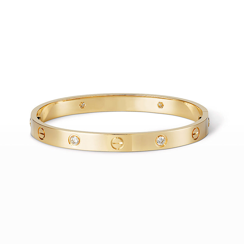 [NOBLE AURA]LOVE BRACELET 6.1MM 4 DIAMONDS
