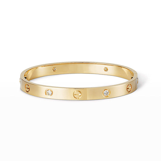 [NOBLE AURA]LOVE BRACELET 6.1MM 4 DIAMONDS