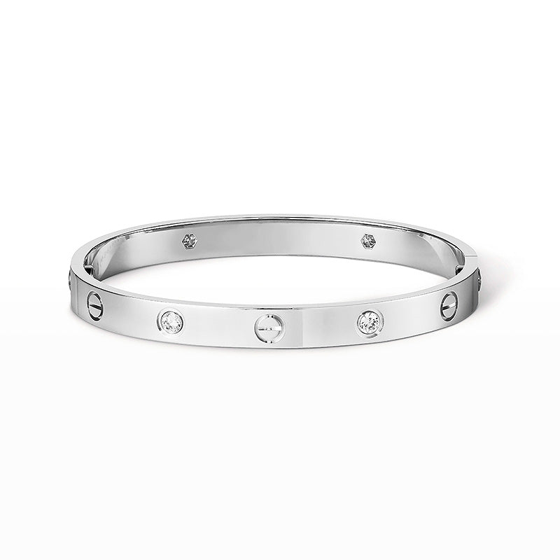 [NOBLE AURA]LOVE BRACELET 6.1MM 4 DIAMONDS