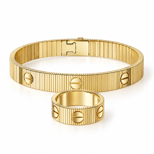 [NOBLE AURA]Love Unlimited Bracelet & Ring Set