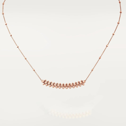[NOBLE AURA]CLASH PINK GOLD NECKLACE