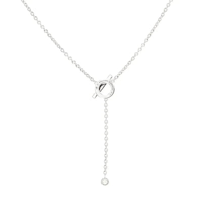 [NOBLE AURA]FINESSE SILVER DIAMOND NECKLACE
