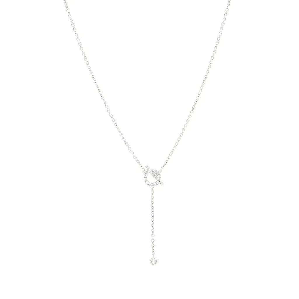 [NOBLE AURA]FINESSE SILVER DIAMOND NECKLACE