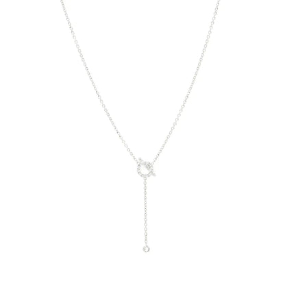 [NOBLE AURA]FINESSE SILVER DIAMOND NECKLACE