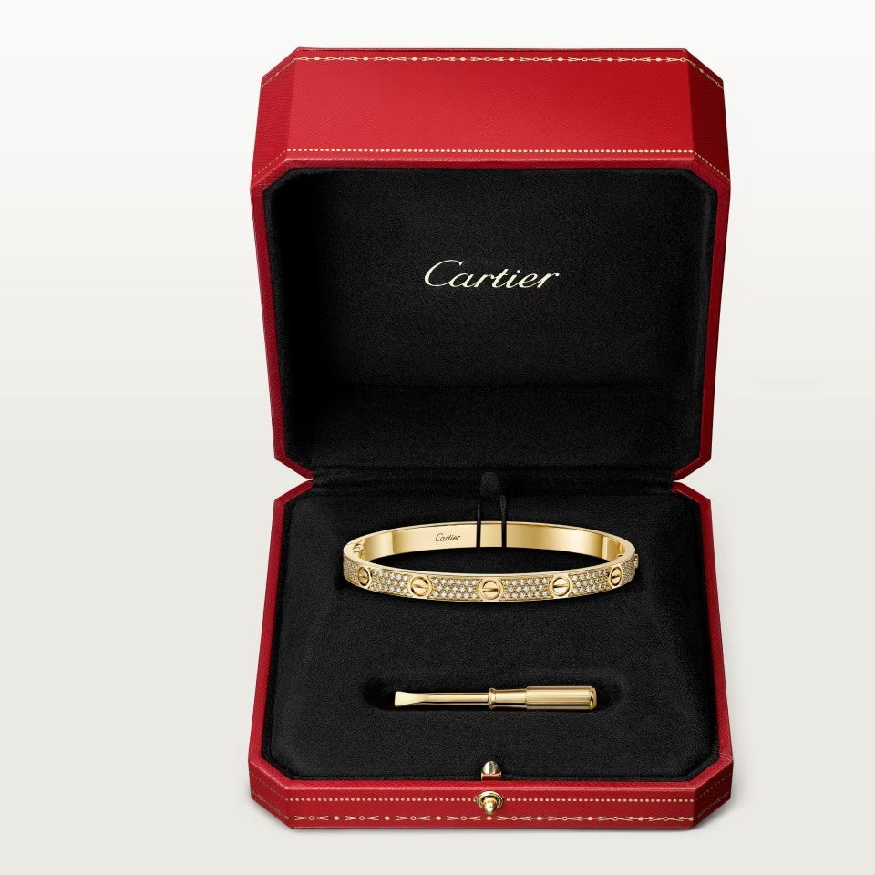 [NOBLE AURA]LOVE BRACELET 4.8MM DIAMOND-PAVED