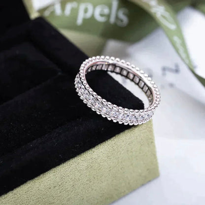 [NOBLE AURA]PERLEE DIAMOND SILVER RING
