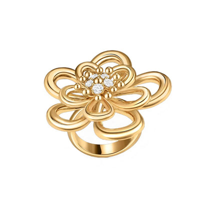 [NOBLE AURA] FLOWERLACE RING 5 DIAMONDS