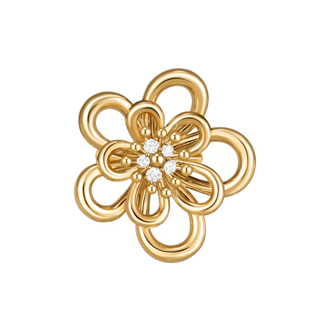 [NOBLE AURA] FLOWERLACE RING 5 DIAMONDS