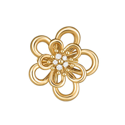 [NOBLE AURA] FLOWERLACE RING 5 DIAMONDS
