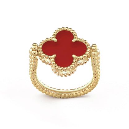 [NOBLE AURA]CLOVER RIVERSIBLE RING GOLD COLLECTION