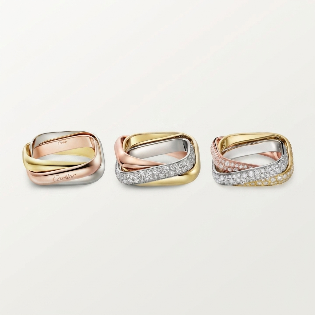 [NOBLE AURA] TRINITY 3.5MM CUSHION RING COLLECTION