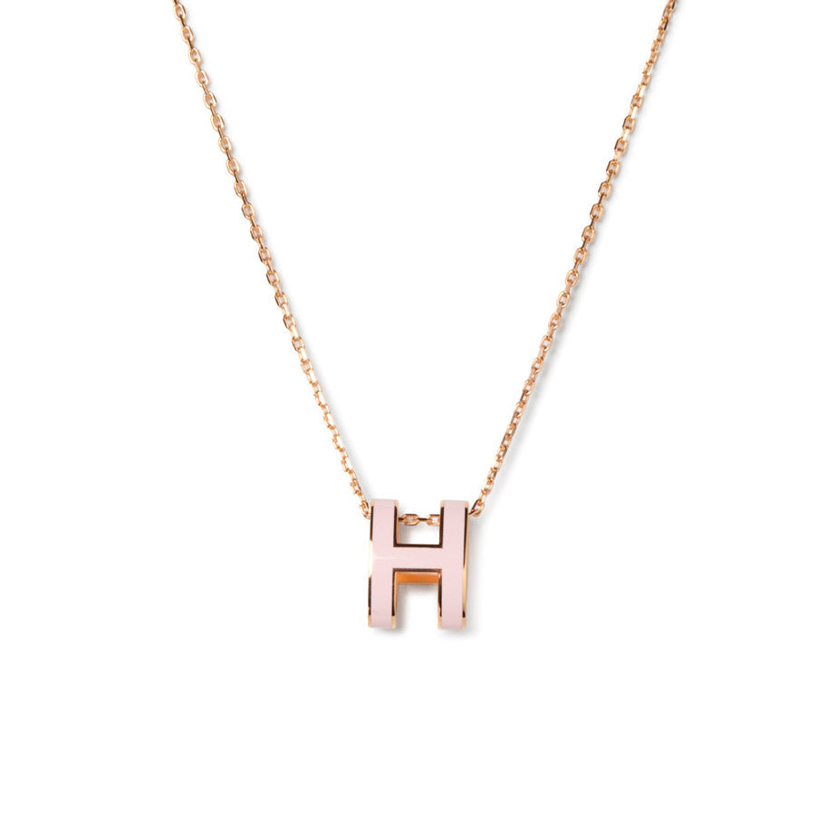 [NOBLE AURA]POP H PEDANT PINK GOLD
