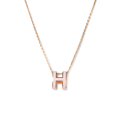 [NOBLE AURA]POP H PEDANT PINK GOLD