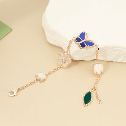 [NOBLE AURA] LUCKY SPRING BUTTERFLY 5 MOTIF BRACELET