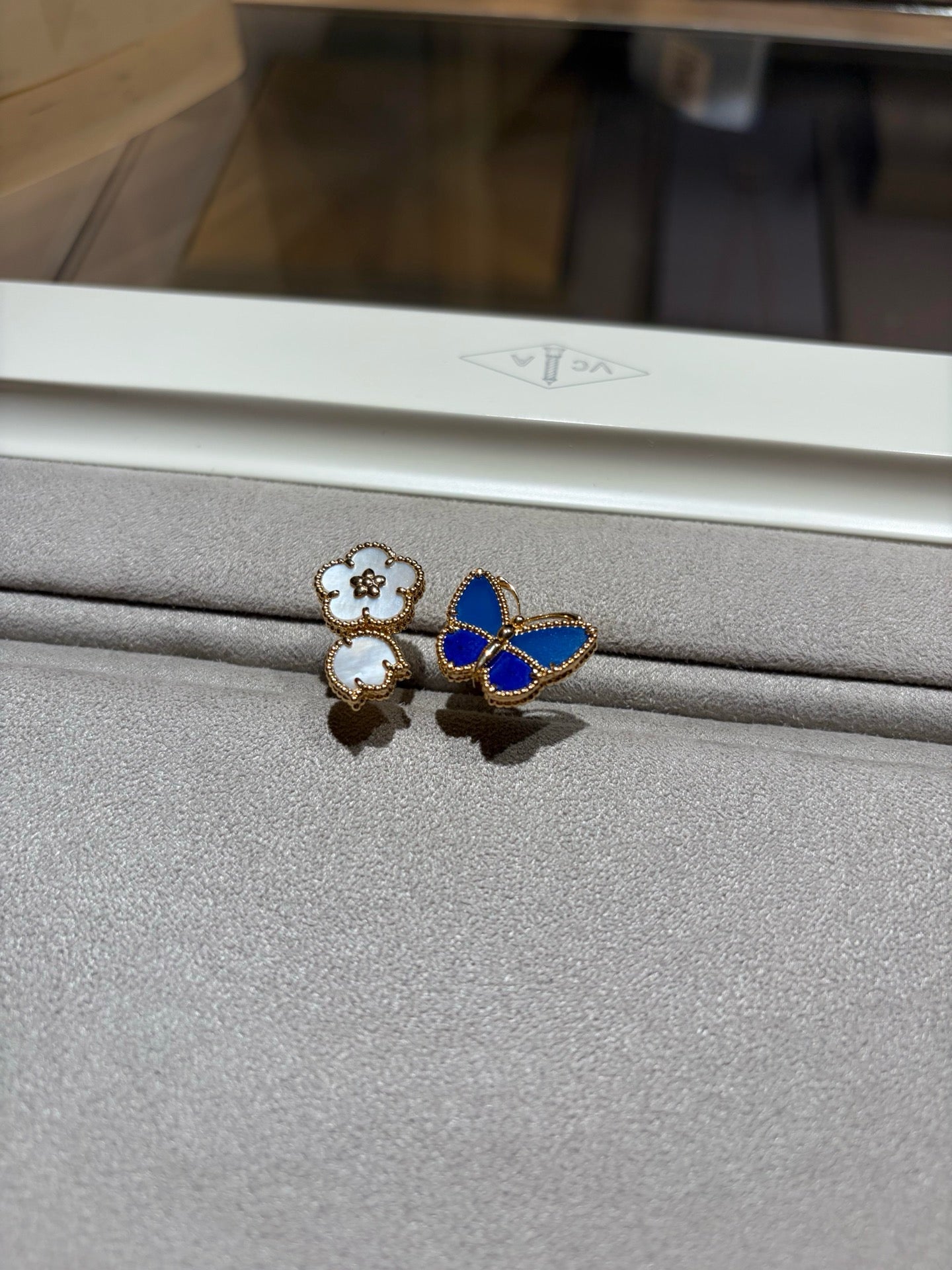 [NOBLE AURA] LUCKY SPRING BUTTERFLY OPEN-FACE RINGS