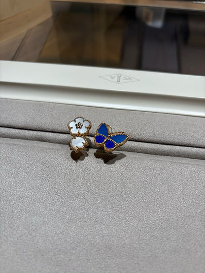 [NOBLE AURA] LUCKY SPRING BUTTERFLY OPEN-FACE RINGS
