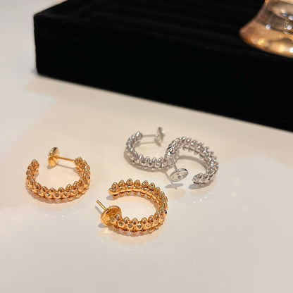 [NOBLE AURA]CLASH SMALL HOOP EARRINGS