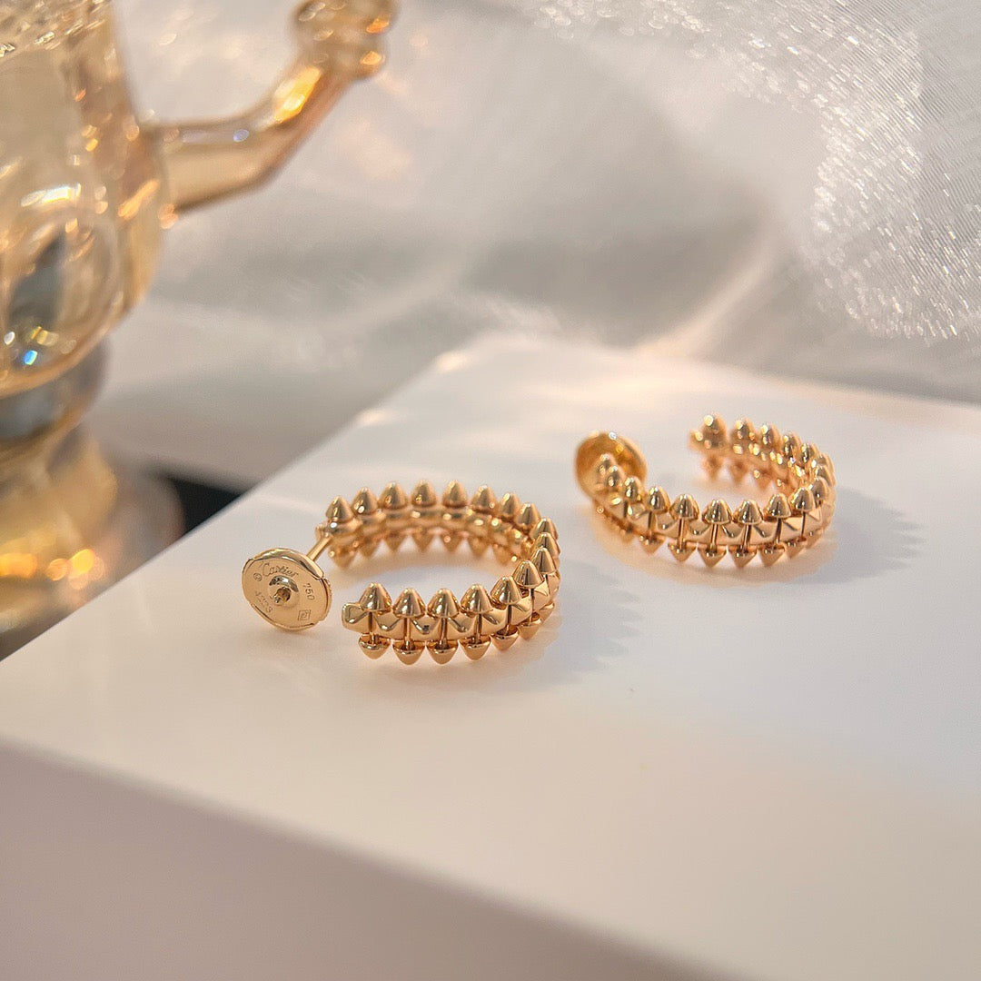 [NOBLE AURA]CLASH SMALL HOOP EARRINGS