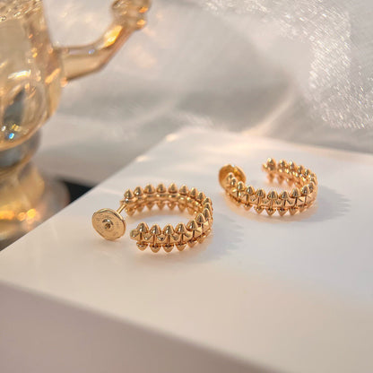 [NOBLE AURA]CLASH SMALL HOOP EARRINGS