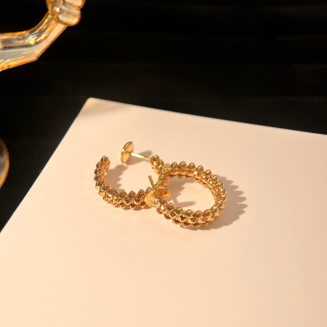 [NOBLE AURA]CLASH SMALL HOOP EARRINGS
