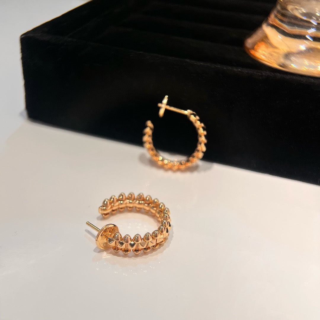 [NOBLE AURA]CLASH SMALL HOOP EARRINGS