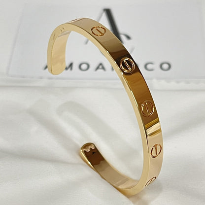 [NOBLE AURA] LOVE BRACELET 6.1MM OPEN CUFF