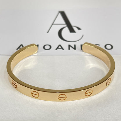 [NOBLE AURA] LOVE BRACELET 6.1MM OPEN CUFF