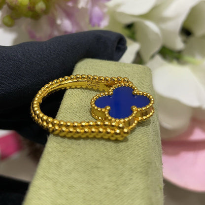[NOBLE AURA]CLOVER RIVERSIBLE RING GOLD COLLECTION
