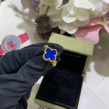 [NOBLE AURA]CLOVER RIVERSIBLE RING GOLD COLLECTION