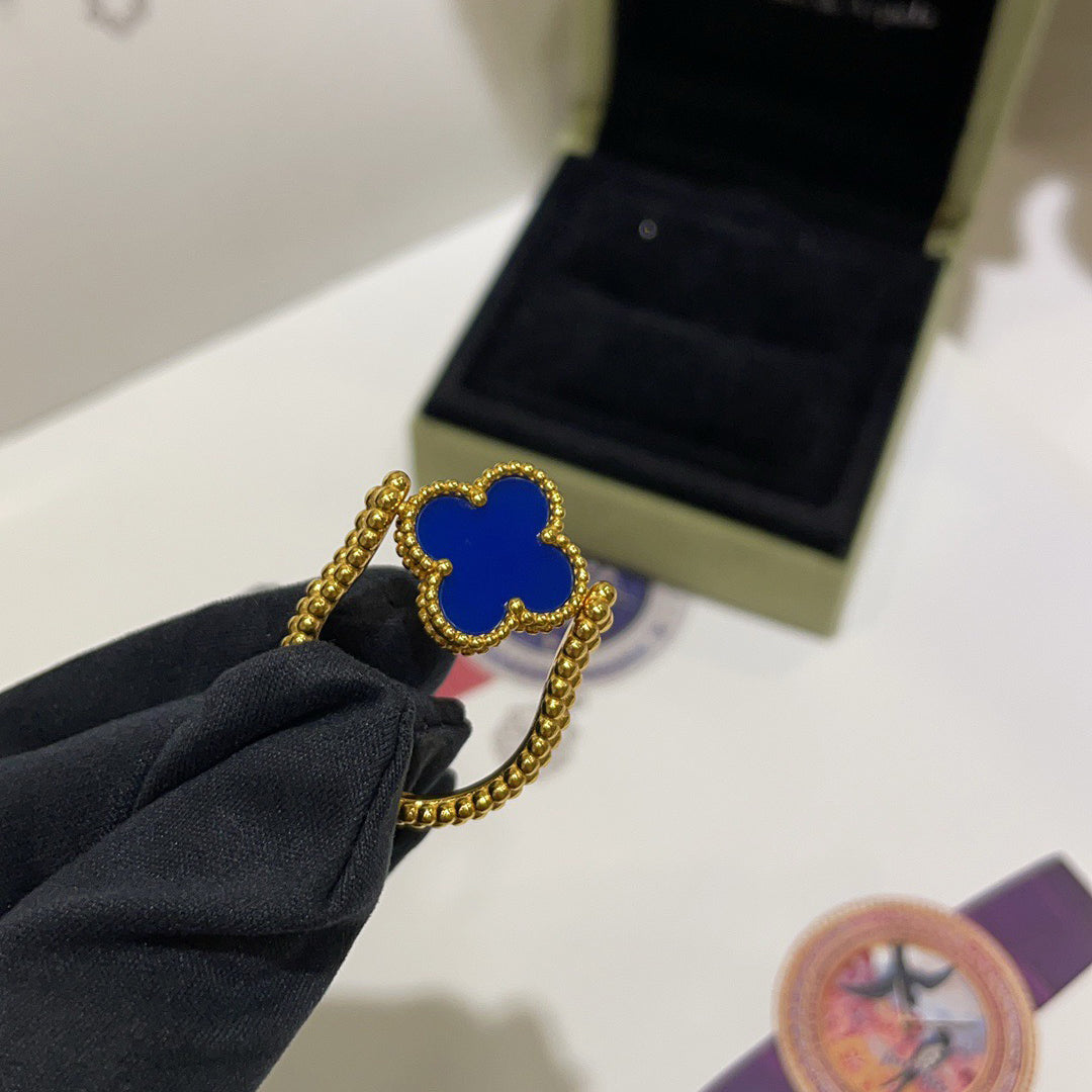 [NOBLE AURA]CLOVER RIVERSIBLE RING GOLD COLLECTION