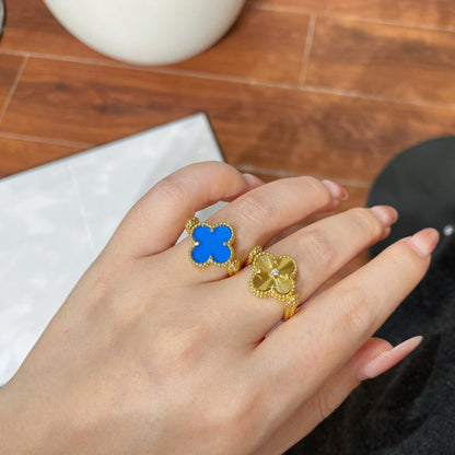 [NOBLE AURA]CLOVER RIVERSIBLE RING GOLD COLLECTION