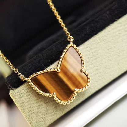 [NOBLE AURA] TIGER__ EYE BUTTERFLY NECKLACE