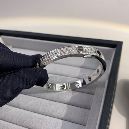 [NOBLE AURA]LOVE BRACELET 6.1MM DIAMOND-PAVED CERAMIC