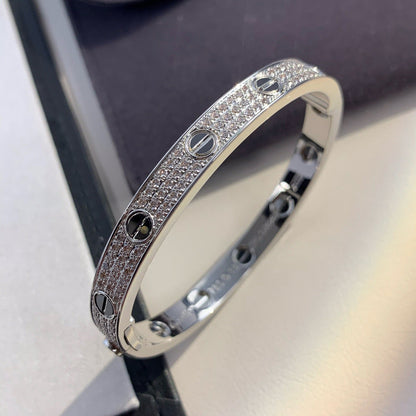 [NOBLE AURA]LOVE BRACELET 6.1MM DIAMOND-PAVED CERAMIC