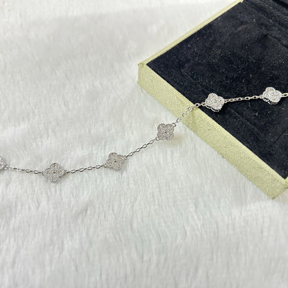 [NOBLE AURA]CLOVER 6 MOTIF DIAMOND BRACELET