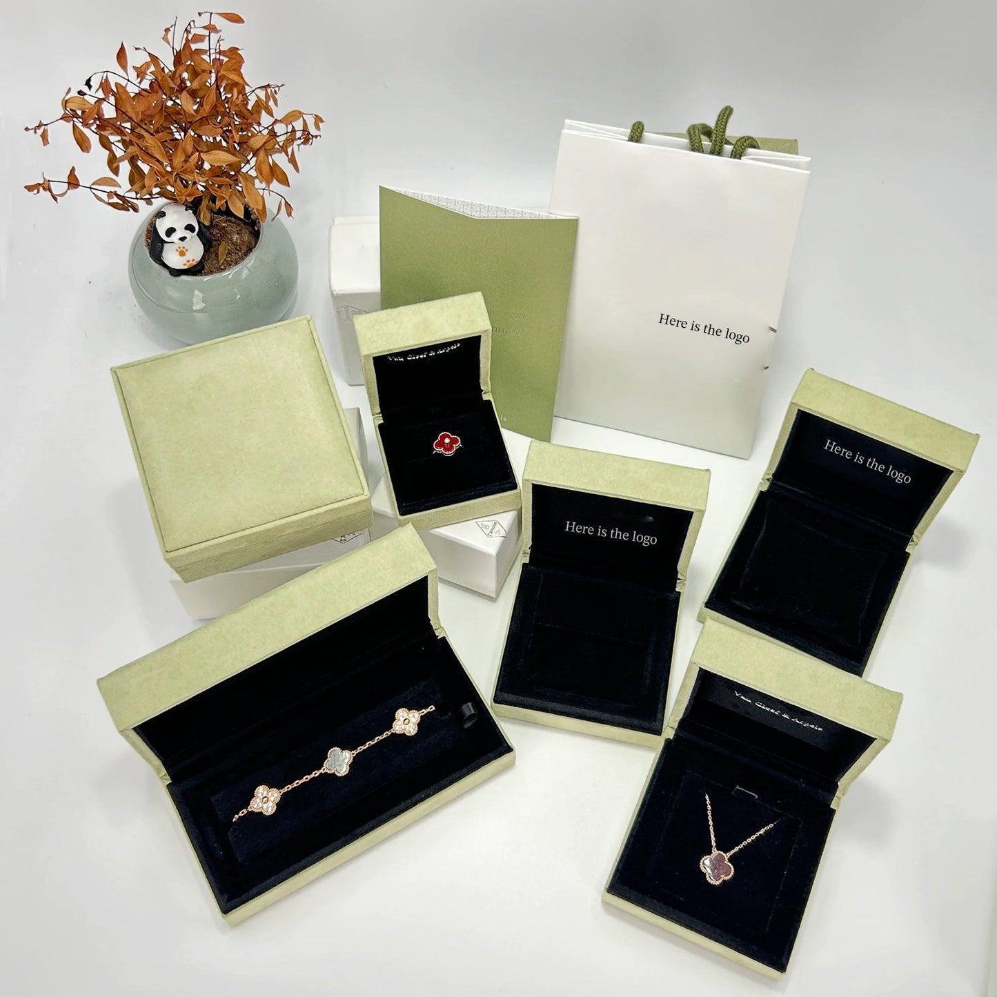 [NOBLE AURA]CLOVER 15MM DIAMOND SINGLE FLOWER NECKLACE COLLECTION