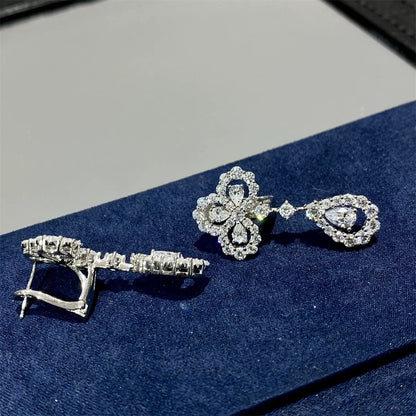 [NOBLE AURA]LOOP EARRINGS FULL MOTIF DIAMOND